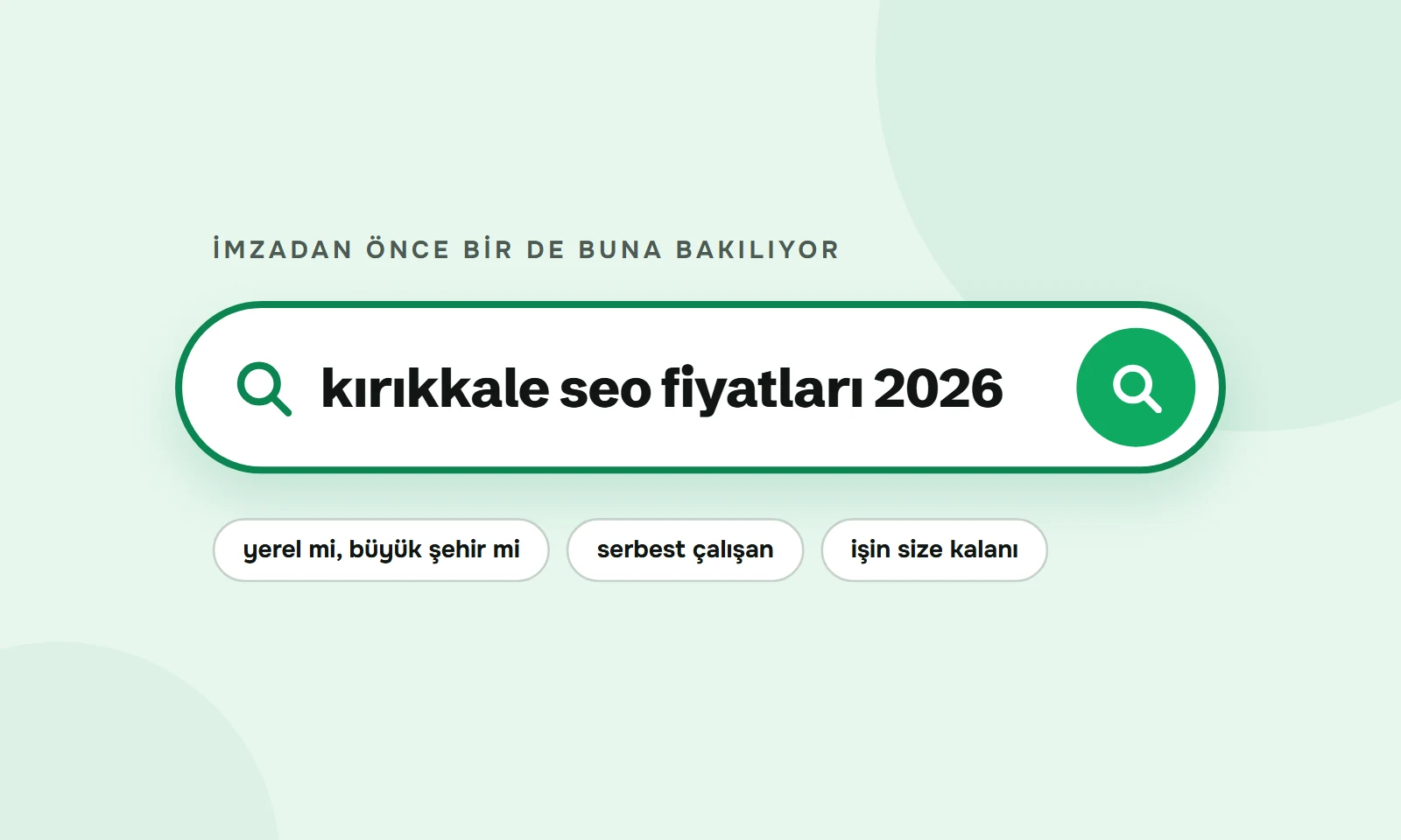 Kırıkkale SEO fiyatları 2026 araması
